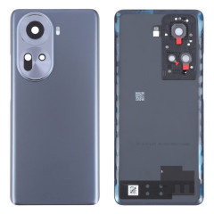 Pour OPPO Reno11 Global couvercle arrière de batterie d'origine avec couvercle d'objectif d'appareil photo (noir)