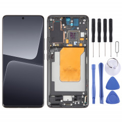Pour Xiaomi 13 Pro Matériau AMOLED d'origine Écran LCD Numériseur Assemblage complet avec cadre (Noir)