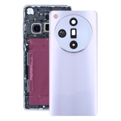 Pour OPPO Find X7 Couvercle arrière de la batterie d'origine avec couvercle d'objectif de caméra (violet)
