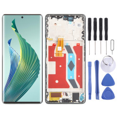 Pour Honor Magic5 Lite écran LCD d'origine numériseur assemblage complet avec cadre (vert)