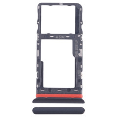 Pour TCL Tab 10 5G 9183G Plateau de carte SIM + Plateau de carte Micro SD (Noir)
