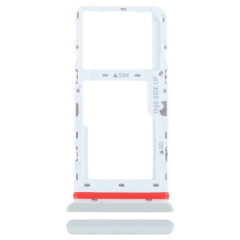 Pour TCL Tab 10 5G 9183G Plateau pour carte SIM + Plateau pour carte Micro SD (Blanc)