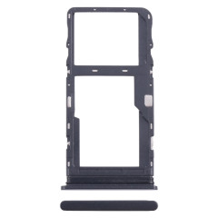 Pour TCL 20L / 20 Lite Plateau de carte SIM d'origine + Plateau de carte Micro SD (Noir)