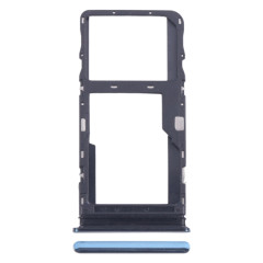 Pour TCL 20s plateau de carte SIM d'origine + plateau de carte Micro SD (bleu)