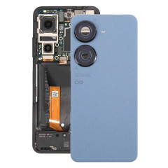 Pour Asus Zenfone 9 AI2202 Cache arrière de batterie d'origine avec cache d'objectif d'appareil photo (bleu)