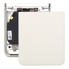 Pour Motorola Razr 40 Couvercle arrière de la batterie de la partie inférieure d'origine (blanc)