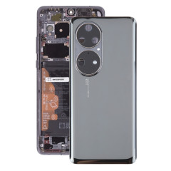 Pour Huawei P50 Pro Cache arrière de batterie avec objectif d'appareil photo (noir)