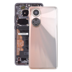 Pour Honor 50 Cache arrière de la batterie avec objectif de l'appareil photo (rouge)