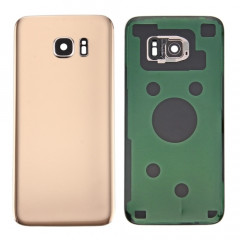 Pour Samsung Galaxy S7 SM-G930F Cache arrière de la batterie avec cache de l'objectif de l'appareil photo (or)