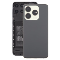 Pour ZTE Axon 60 / V60 Z2356 Couvercle arrière de la batterie en verre avec cadre central / Couvercle de l'objectif de l'appareil photo (noir)