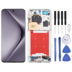 Écran LCD d'origine complet avec châssis pour Huawei Pura 70 Pro (argent)
