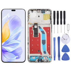 Écran LCD d'origine complet avec châssis pour Honor X60i (argent)