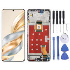 Écran LCD d'origine complet avec châssis pour Honor X60 (argent)