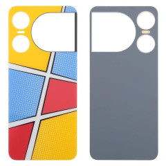 Coque arrière en verre avec adhésif pour ZTE Nubia Music 2 (jaune)