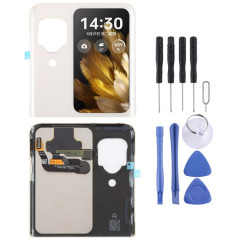 Pour OPPO Find N3 Flip Écran LCD secondaire d'origine avec numériseur Assemblage complet (Or)