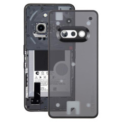 Coque arrière en verre avec cadre pour appareil photo pour téléphone For Nothing Phone 3a A059 (noir)