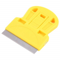 Remover de colle Squeegee Sticker Cleaner Clean Handin de poignée en plastique (jaune)