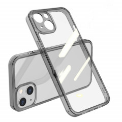 Verre trempé transparent élevé + TPU Case antichoc pour iPhone 13 (Noir)