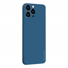Pinwuyo Touching Series TPU Silicone liquide TPU antichoc pour iPhone 13 Pro (Bleu)