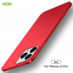 Pour iPhone 13 Pro Mofi PC givré Coque rigide ultra-mince (rouge)