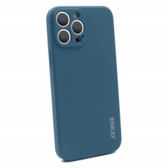 Hat-Prince ENKAY Liquid Silicone Shockproof Protective Case Cover  for iPhone 13 Pro Max(Dark Blue)