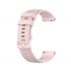 Pour Ticwatch Pro X Checkered Silicone Watch Band (rose)