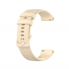 Pour Ticwatch Pro X Checkered Silicone Watch Band (Beige)