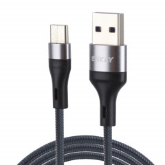 ENKAY ENK-CB119 1M USB 3.0 à USB-C / TYPE-C 5A Câble de données de synchronisation de chargement rapide (gris)