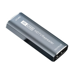 JUNSUNMAY 8K 30m Adaptateur HDMI Amplificateur de Signal Répéteur HDMI Extender (Gris)