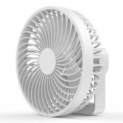 Ventilateur de camping de tente portable extérieur rechargeable multifonctionnel à LED (blanc)