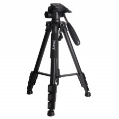 JMARY KP2234 Trépied télescopique en alliage d'aluminium SLR pour téléphone avec diffusion en direct (noir)