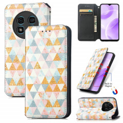 Pour Ulefone Note 15 CaseNeo Étui de téléphone en cuir magnétique coloré (losange)