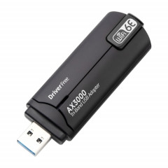 WD-AX3000 pour ordinateur de bureau récepteur WiFi USB 3.0 WiFi6 carte réseau sans fil sans pilote (noir)