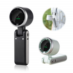 ENKAY Hat-Prince 3600mAh Batterie Max 8H Temps de refroidissement Ventilateur Turbo à col pliable avec affichage numérique (Noir)