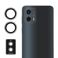 Pour Motorola Moto G 5G 2023 ENKAY Hat-Prince 9H Objectif de caméra arrière Film de verre trempé en alliage d'aluminium (argent)