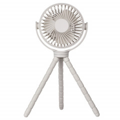 WX1020 Portable ventilateur d'été Flexible trépied poulpe bébé poussette ventilateur de bureau (blanc)