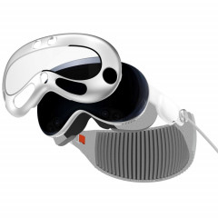Pour Apple Vision Pro PC + Film renforcé housse de protection VR accessoires de lunettes (argent)