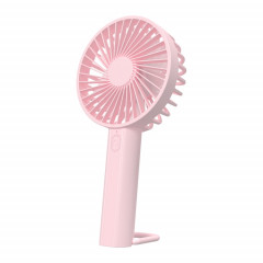 F35 avec trou de suspension ventilateur de refroidissement rechargeable ventilateur portatif puissant ventilateur de bureau 1200 mAh (rose)