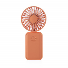 F458 avec corde de cou été 3 vitesses mini ventilateur portatif pliable réglable (orange)