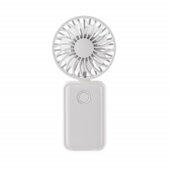 F458 avec corde de cou été 3 vitesses mini ventilateur portatif pliable réglable (blanc)