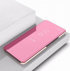 Miroir de protection avec étui à tablette à gauche et à droite pour iPhone 11 Pro (or rose)