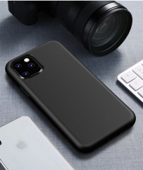 Matériel de paille antichoc Starry Series + Étui de protection en TPU pour iPhone 11 Pro (Noir)