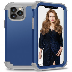 Pour iPhone 11 Pro Max PC + Silicone Protection anti-chute de téléphone portable en trois pièces Couverture Bback (Bleu)