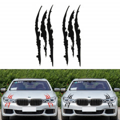 2 PCS réfléchissant autocollant de voiture Monster Scratch Stripe griffe marques auto auto phare décoration vinyle autocollant autocollants de voiture, taille: 40X12cm