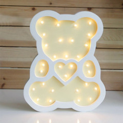 Mur de chevet LED veilleuse enfants bébé enfants chambre lampe décorative à la maison (jaune)