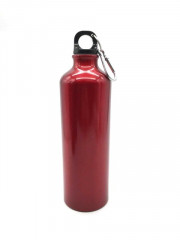 Bouteille d'eau de sports de plein air en aluminium Bouteille d'eau portative pour alpinisme, capacité: 500 ml (rouge)