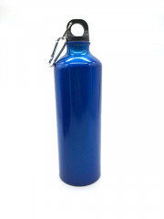 Bouteille d'eau de sports de plein air en aluminium Bouteille d'eau portative pour alpinisme, capacité: 600 ml (bleu)