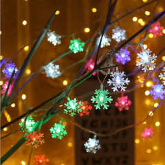 3m 20 LED USB Accueil Nouvel An Décoration de Noël Guirlande de flocon de neige Lumière (lumière colorée)