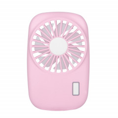 Mini ventilateur portable rechargeable USB (rose)