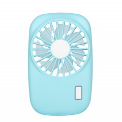 Mini ventilateur portable rechargeable USB (bleu)